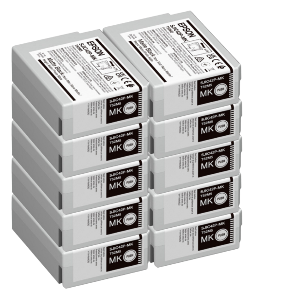Epson C4000e Tinte Schwarz Matt 10er Set